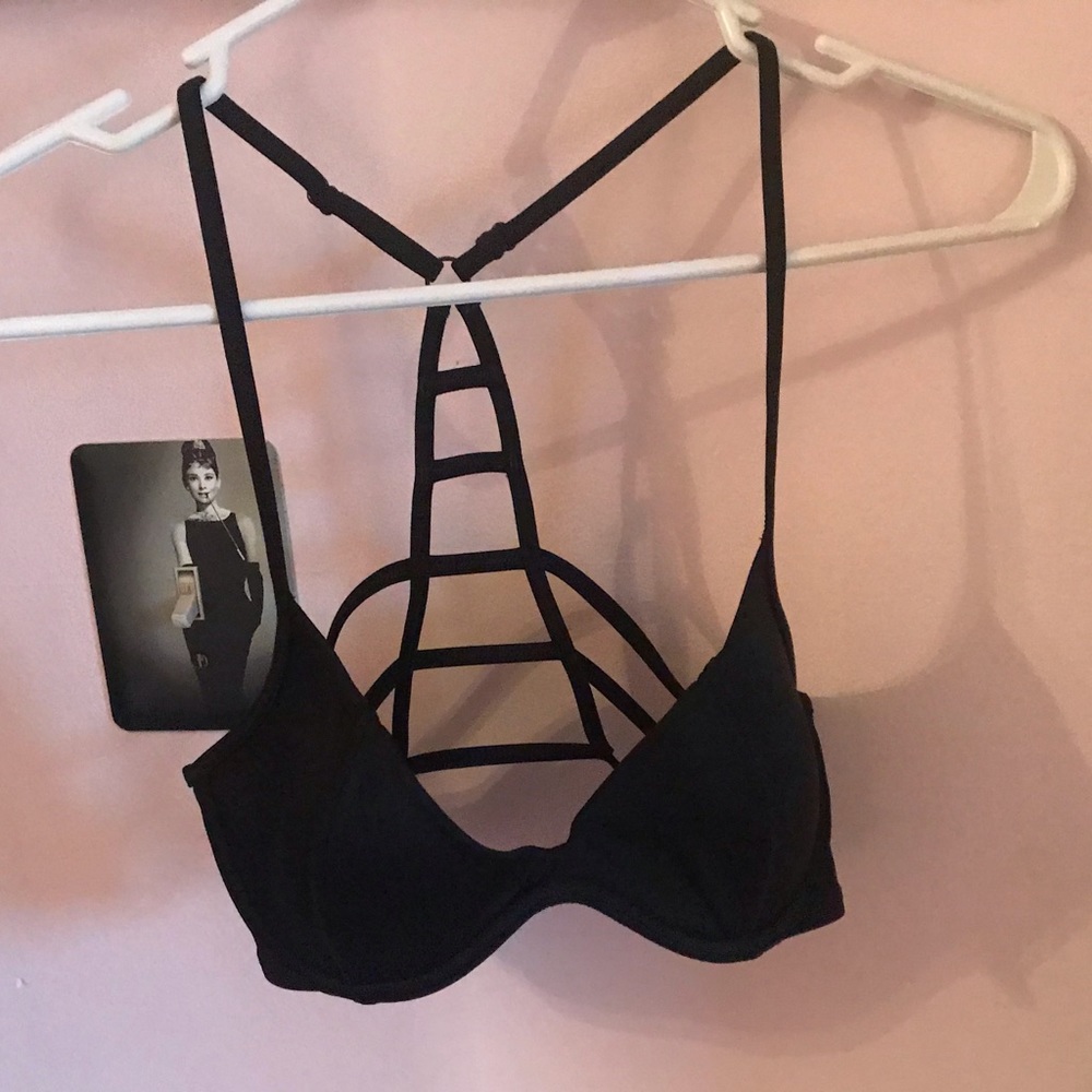 Black bikini top